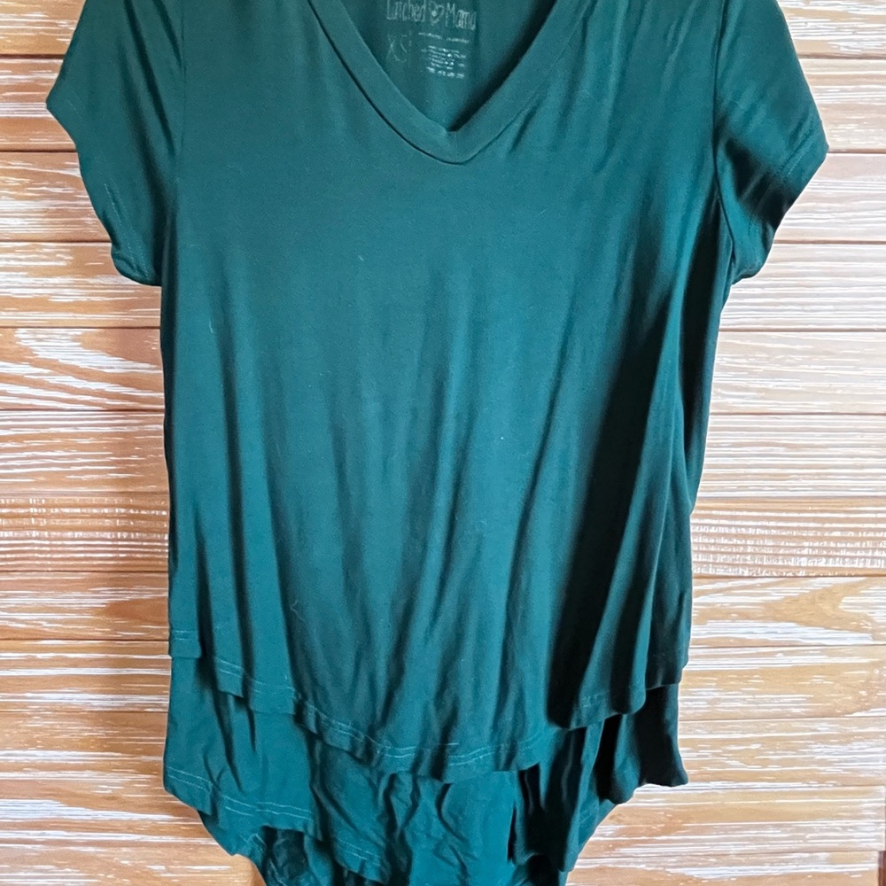 Latched Mama Green V-Neck 2.0
